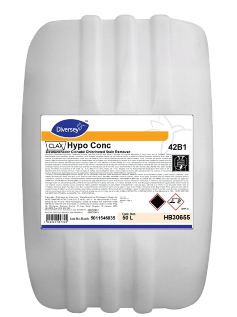 CLAX HYPO CONC. 42B1 50L - Desmanchador clorado